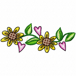Flowers And Tree Embroidery Design 7 Flowers And Tree Embroidery Design 7